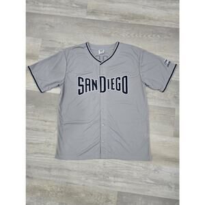 San Diego Padres Austin Hedges #18 Jersey Mens XL Gray MLB Baseball BDA Promo